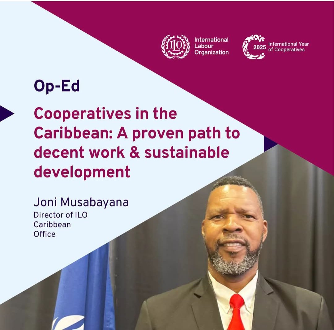 [#Ess - Caraïbes] @ILO : "Les coopératives #caribéennes, un chemin éprouvé vers un travail décent et un développement durable" (@JonitokoMusa, <a href="/ILOCaribbean/">ILO Caribbean</a>) ➡️ ilo.org/resource/artic… #IYC2025 #CoopsDay #ODD25 cc <a href="/ilo/">International Labour Organization</a>coopsse <a href="/simcim/">Simel Esim</a> <a href="/CoopAmericas/">Coop Américas</a> <a href="/icacoop/">International Cooperative Alliance</a> ⤵️