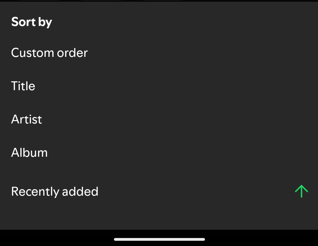 nerdykhayat's tweet photo. I really wanna use Anghami, only thing preventing me is there's no option to sort the playlist by date added? (both ways)

can you pass that request to the app devs? @anghami @AnghamiTech https://t.co/TJFF0pkqgm