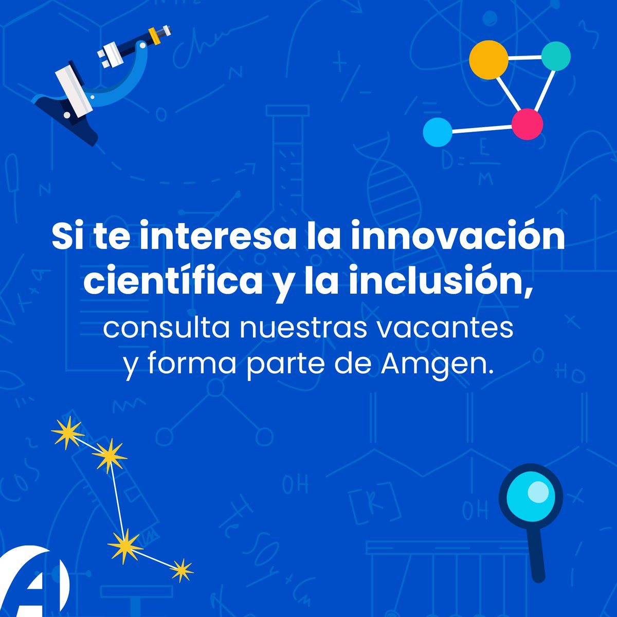 En Amgen, tu talento es nuestro motor 🚀. Cultivamos un ambiente diverso donde cada voz importa. Fomentamos tu bienestar integral y desarrollo profesional. 🧘‍♀️ 

¿Buscas innovación y compromiso? Consulta nuestras vacantes aquí 👉: amgen.ly/4laVpIK

#SomosAmgen