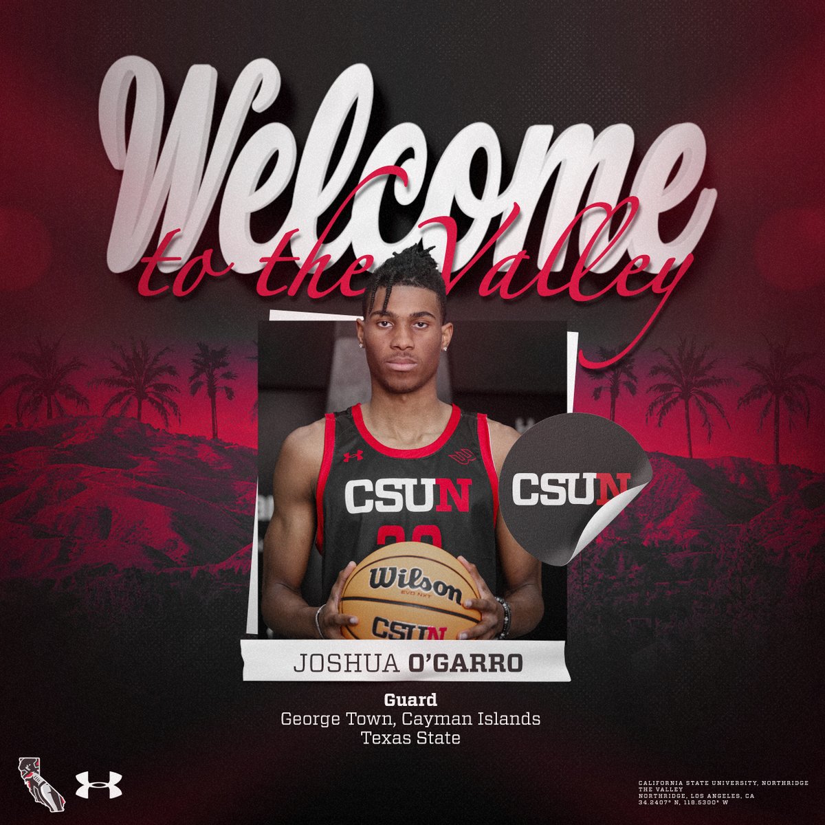 CSUNMBB's tweet image. Playmaker 🚨
Josh O'Garro has competed in 90 career contests at the Division I level, averaging 9.6 points and 7.0 rebounds at Texas State last season.
#GoMatadors