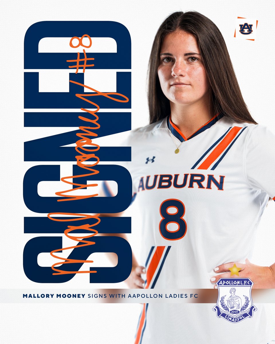 The Plains to The Pros 📈🔥

<a href="/mallorymooney29/">mallory</a> has signed her first professional contract with the top team in Cyprus!

🔗 auburntige.rs/4lI8VDy

#WarEagle | #AuburnMade