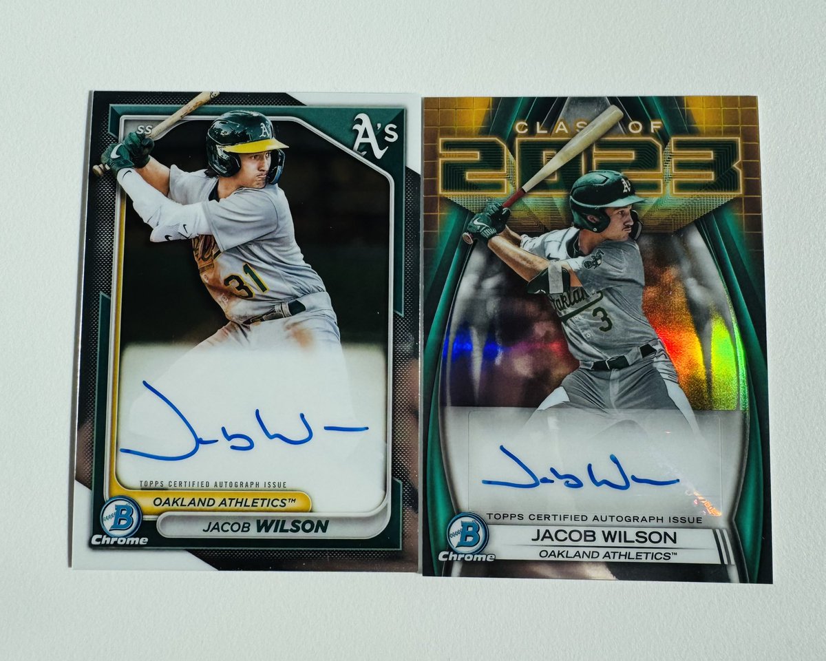 Jacob Wilson Auto Pair ⚾️ 

$180 Firm For Both