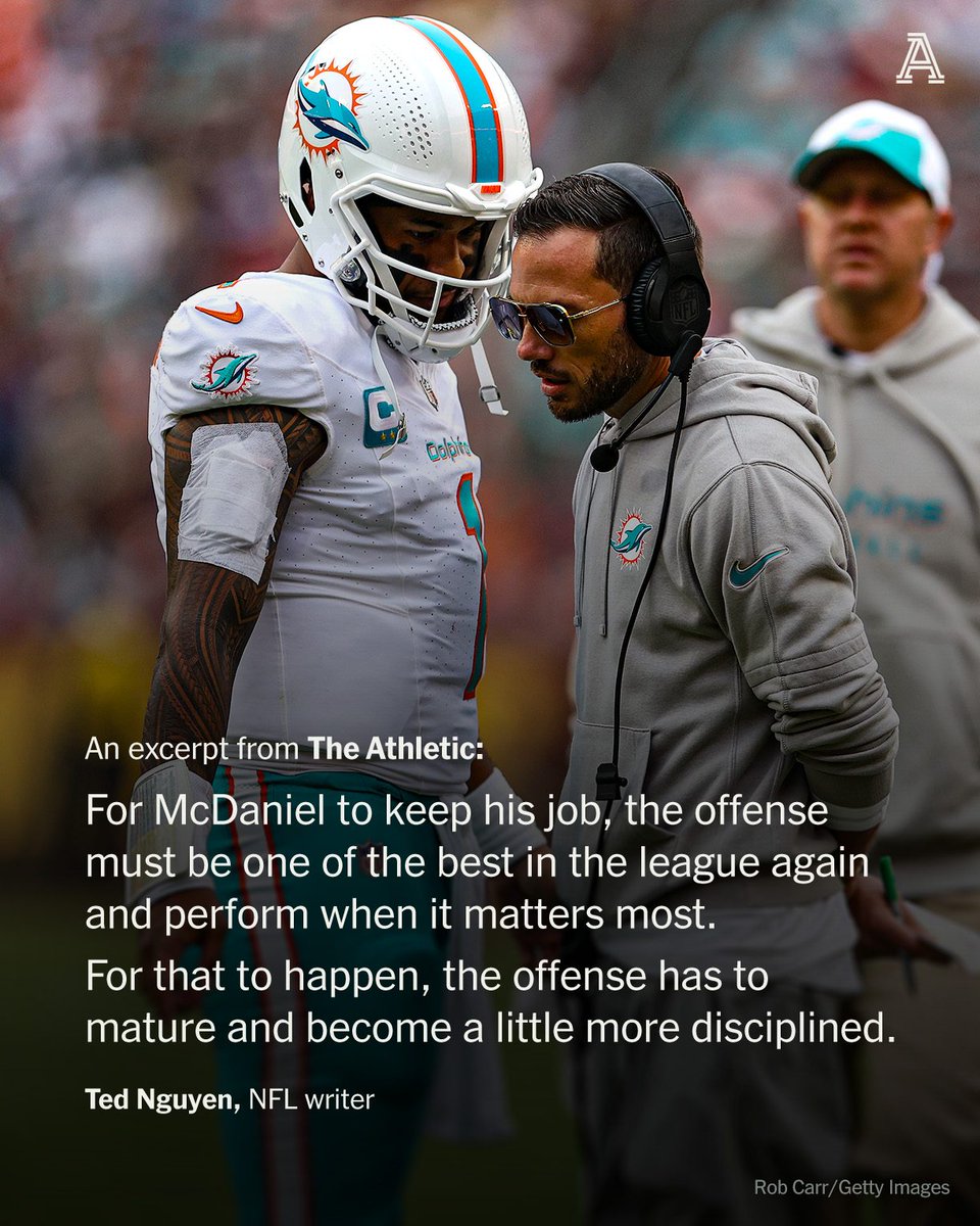 The Athletic (@theathletic) on Twitter photo The Dolphins' offense is known for being high-flying and explosive.
But in order for Mike McDaniel to keep his job, he might want to make his unit a little more boring, <a href="/FB_FilmAnalysis/">Ted Nguyen</a> argues.
Here's why: The Dolphins' offense is known for being high-flying and explosive.
But in order for Mike McDaniel to keep his job, he might want to make his unit a little more boring, <a href="/FB_FilmAnalysis/">Ted Nguyen</a> argues.
Here's why: