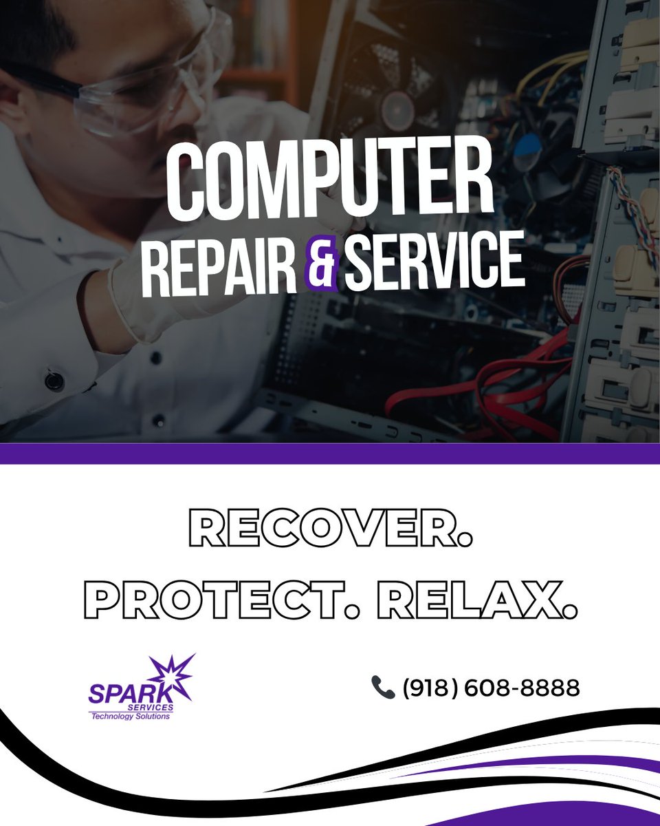 SPARK Services (@sparkitservices) on Twitter photo Is your computer slow or acting strange? 
It could be a virus. Don’t risk your files! 
Our experts remove viruses safely and recover lost data so you can get back to work without stress. 
#virusremoval #datarecovery #cybersecurity #pcrepair #sparkservices #techsupport Is your computer slow or acting strange? 
It could be a virus. Don’t risk your files! 
Our experts remove viruses safely and recover lost data so you can get back to work without stress. 
#virusremoval #datarecovery #cybersecurity #pcrepair #sparkservices #techsupport
