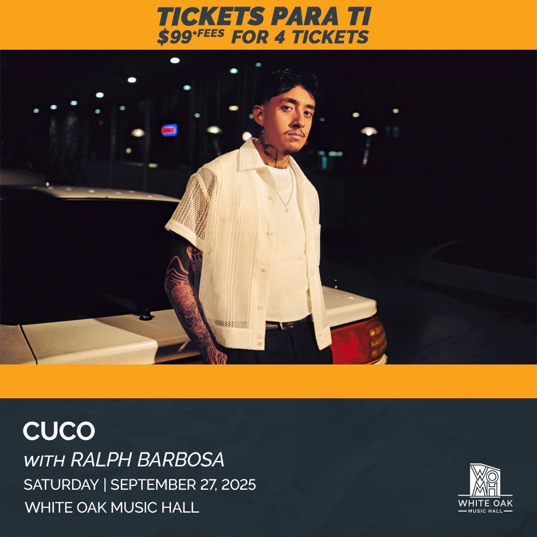 We have TICKETS PARA TI 🎶 For a limited time, get a 4-pack of tickets to catch <a href="/0xCuco/">Cuco</a> on the Lawn stage this September for just $99 (+ fees) 🏎️🏎️🏎️

This special won't last long, so get your tickets now: flys.pw/4ow 🎟️