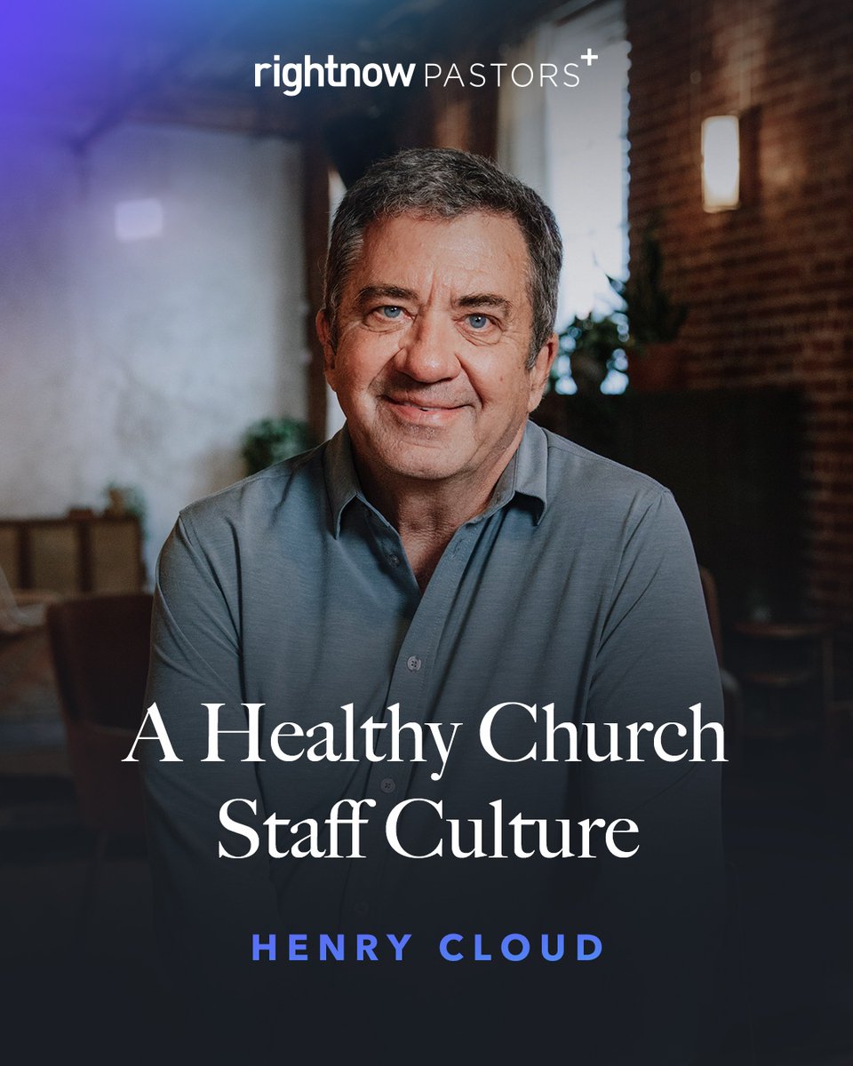 RightNowMedia's tweet image. Church leaders, ready to transform your church staff culture? 🌱 In the RightNow Pastors+ course, A Healthy Church Staff Culture, @DrHenryCloud empowers you to build a healthy culture from the ground up.
🔗 See the link below to learn more. rnow.me/pastorsplus