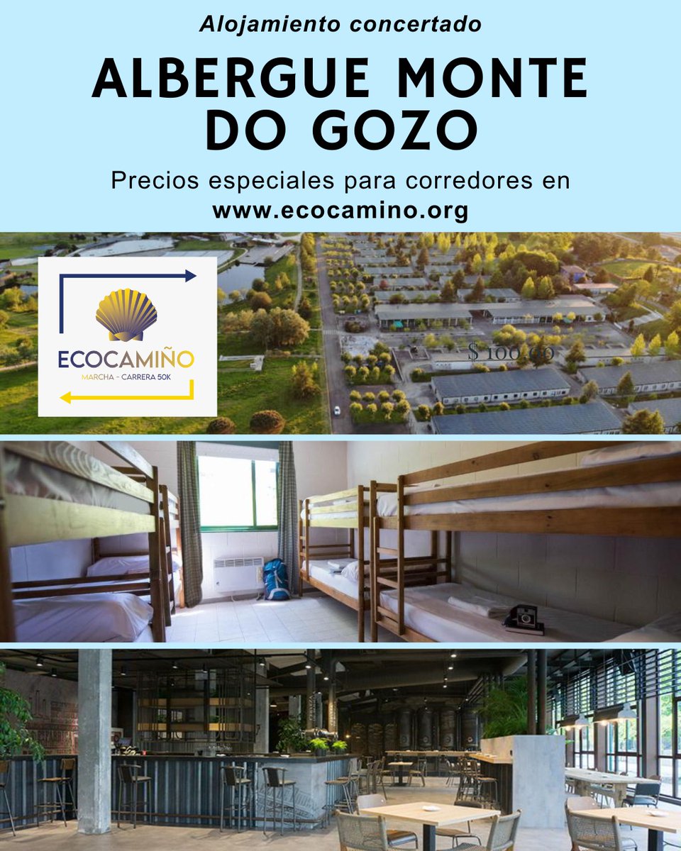 Un año más tenemos un acuerdo con el Albergue Monte do Gozo, todos los participantes de la carrera podrán alojarse allí al terminar.
Para ver el precio y reservar una habitación  ➡️ ecocamino.org

#alojamiento #galicia #carrera #ecodeporte #ecocamino #deputaciondacoruña
