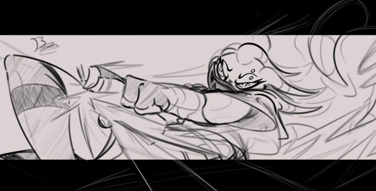 borazilla's tweet image. warmup sketch