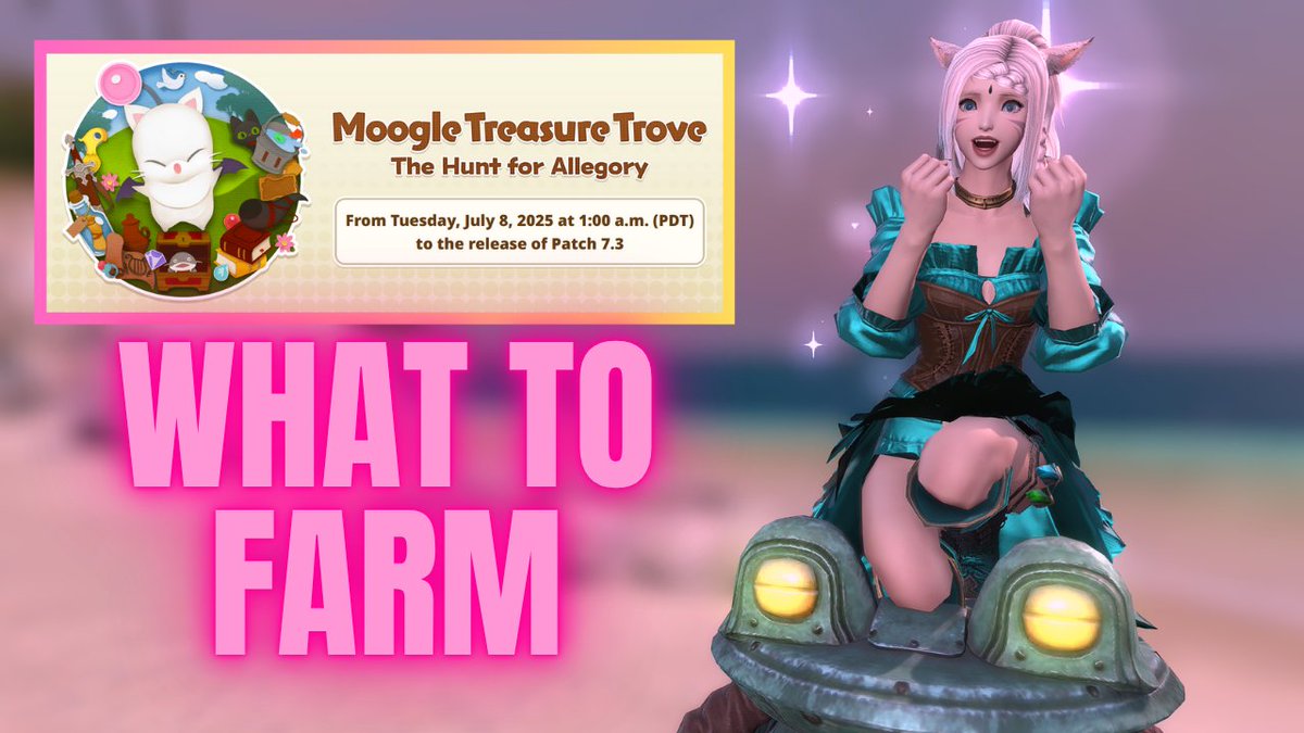 Aitherea's tweet image. It's that time again! #FFXIV
What's Worth Farming? Moogle Treasure Trove: The Hunt for Allegory 2025 ... youtu.be/jLkg82YQYKQ?si… via @YouTube