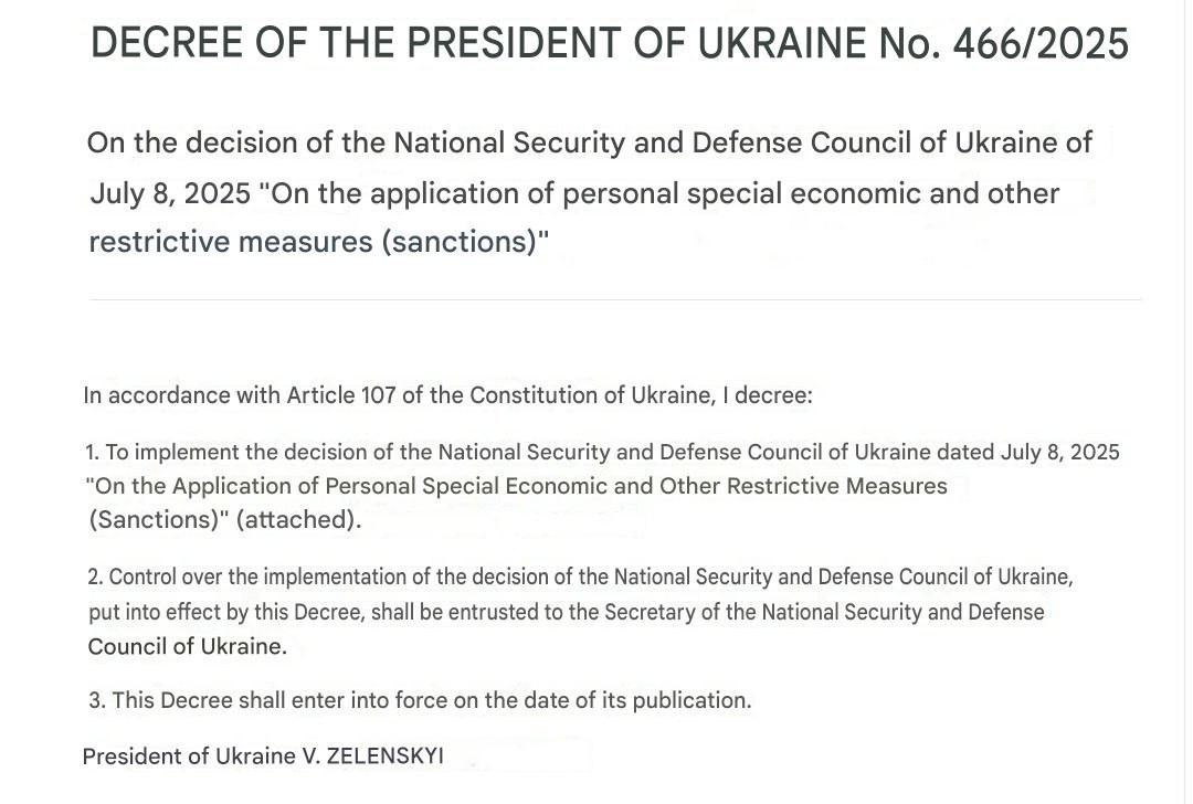 Zelensky has signed sanctions against Chinese companies whose components were found in drones used by Russia to attack Ukraine.

Among the companies sanctioned are Ningbo BLIN Machinery Co., Ltd and Suzhou ECOD Precision Manufacturing, which supplied products to sanctioned