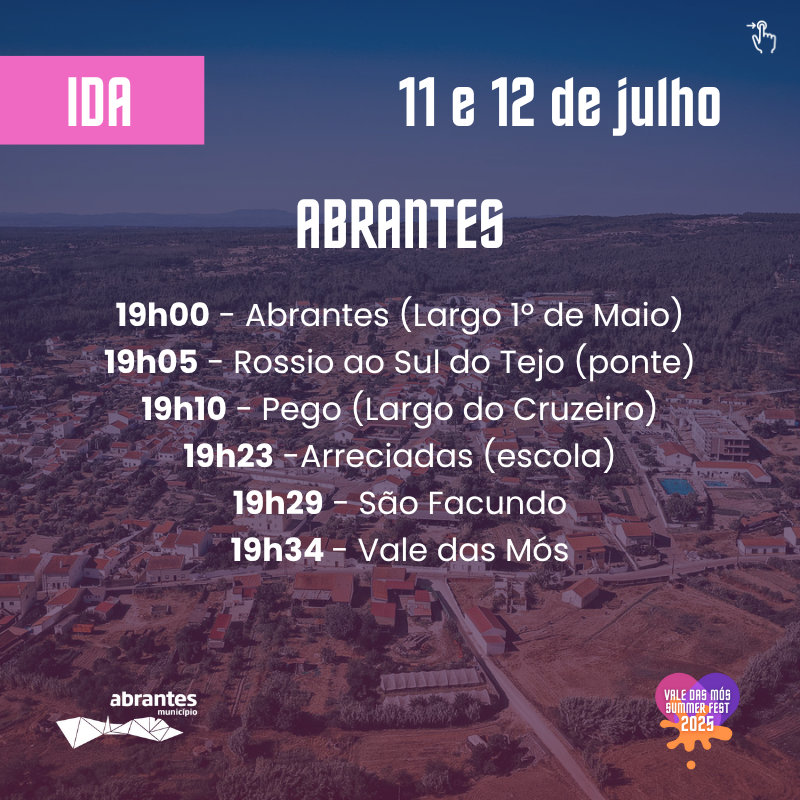 vdmsummerfest's tweet photo. 🚨 𝗔𝗯𝗿𝗮𝗻𝘁𝗲𝘀 𝗲 𝗣𝗼𝗻𝘁𝗲 𝗱𝗲 𝗦𝗼𝗿: 𝘁𝗿𝗮𝗻𝘀𝗽𝗼𝗿𝘁𝗲𝘀 𝗽𝗮𝗿𝗮 𝗼 𝗩𝗮𝗹𝗲 𝗱𝗮𝘀 𝗠ó𝘀 𝗦𝘂𝗺𝗺𝗲𝗿 𝗙𝗲𝘀𝘁 

Agarra nos teus amigos e vem ter connosco! 🔥 https://t.co/cKaquoaDbO