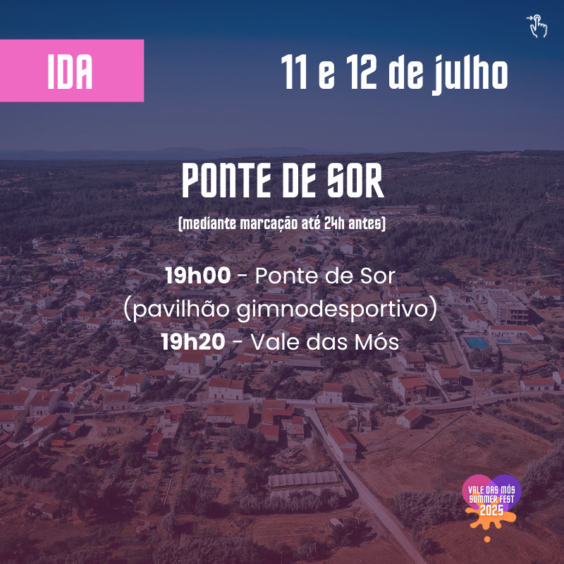 vdmsummerfest's tweet photo. 🚨 𝗔𝗯𝗿𝗮𝗻𝘁𝗲𝘀 𝗲 𝗣𝗼𝗻𝘁𝗲 𝗱𝗲 𝗦𝗼𝗿: 𝘁𝗿𝗮𝗻𝘀𝗽𝗼𝗿𝘁𝗲𝘀 𝗽𝗮𝗿𝗮 𝗼 𝗩𝗮𝗹𝗲 𝗱𝗮𝘀 𝗠ó𝘀 𝗦𝘂𝗺𝗺𝗲𝗿 𝗙𝗲𝘀𝘁 

Agarra nos teus amigos e vem ter connosco! 🔥 https://t.co/cKaquoaDbO