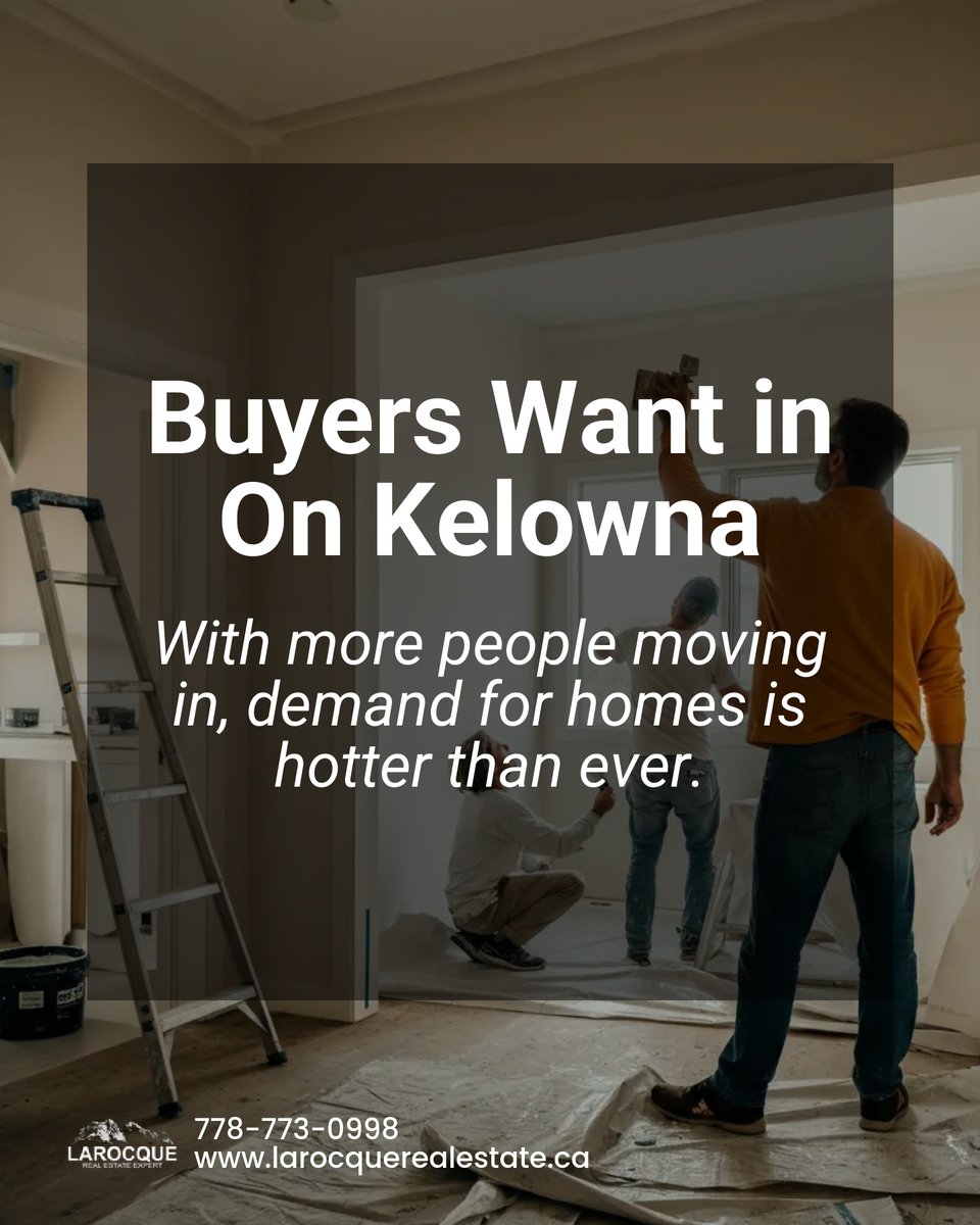 DaveLarock3's tweet photo. Thinking of selling in Kelowna? 🌟 Now is the time! ▲5.4% in home prices, robust buyer demand, &amp; a growing population make it a prime seller's market. Maximize your return with demand fueled by Canada's most sought-after lifestyle destination. #RealEstateBoom https://t.co/cc0mXwiyCh