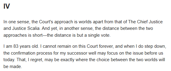 This is the opinion—Blackmun in Casey—that set me down this path. Judicial opinions don't reach for this register very often.