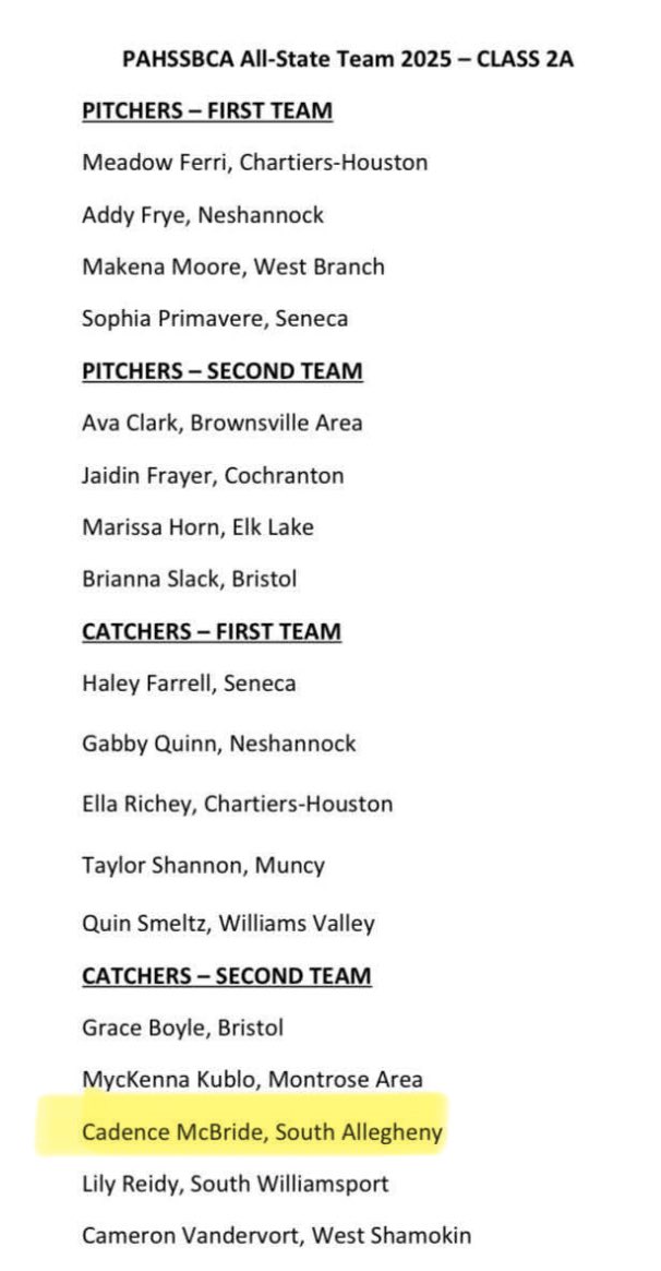 2008PLR's tweet image. Big shout out to @JaylaAntomachi and @cmcbride2026 being named to the 2025 PAHSSBCA All-State Team! 👏
What a honor ladies!! 💙💛💪🏻
