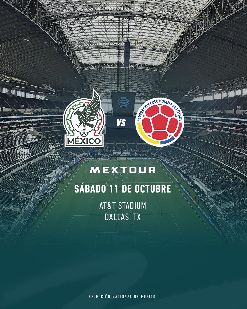 ¡Es oficial! Prendan la radio, enciendan la tele y que no los molesten. 😏🎶

🇲🇽🆚🇨🇴
Partido de preparación.

Más ✍️: bit.ly/44Tej0Y
#PorMéxicoTodo #MexTour