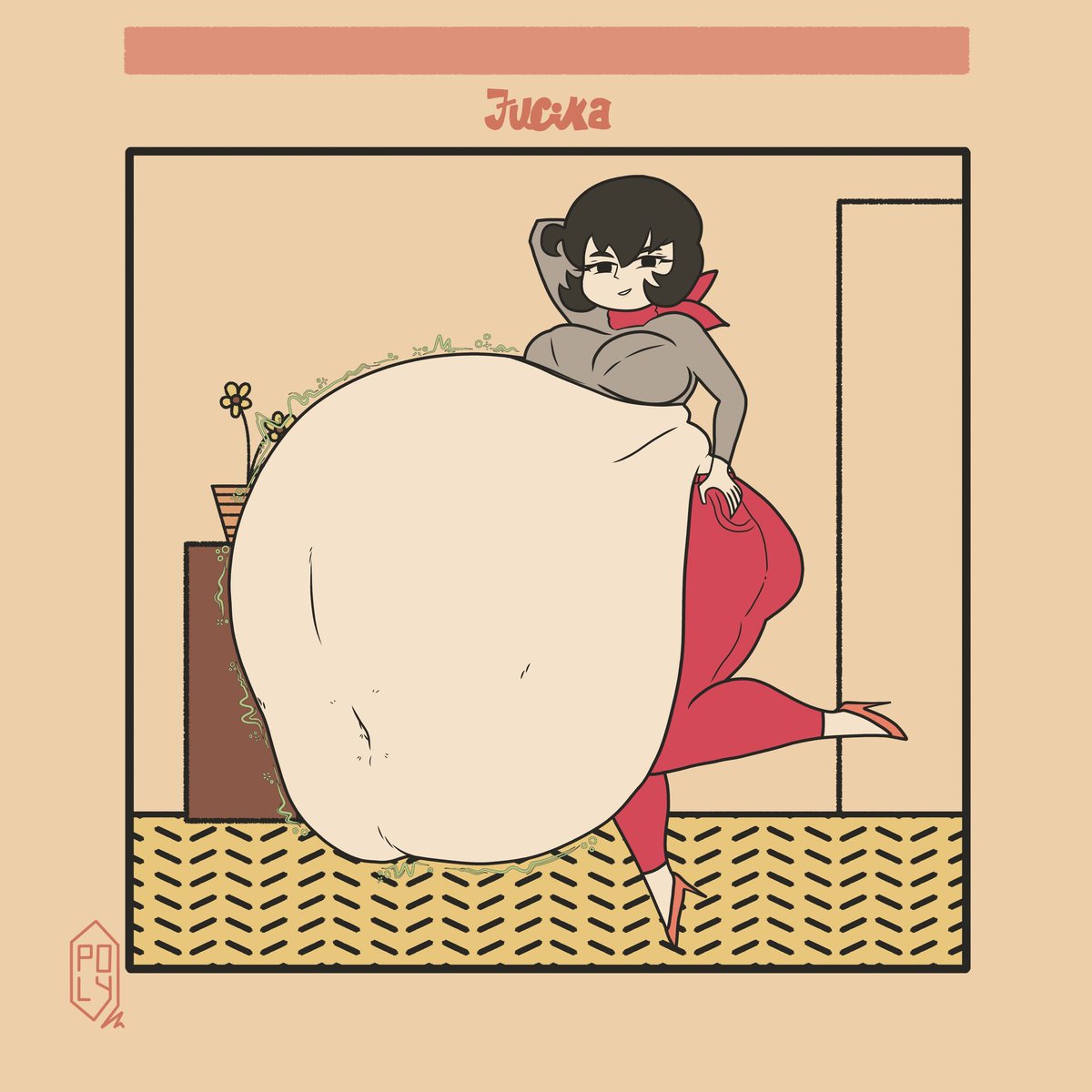 Polifricc's tweet photo. It's July so it's time for our favorite hungry hungarian to come back, now at home after that long ride! 

I tried some unusual proportions to me, I also tried some blurring effects... in general this is a very experimental piece
I hope you guys enjoy seeing Jucika again:p https://t.co/jpbEtO7X7s