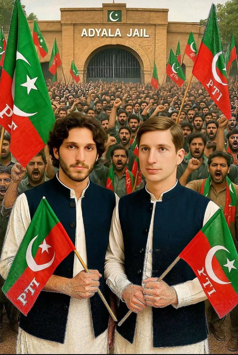 #پلان_دو_تحریک_چلاؤ 
خان صاحب کے بیٹوں  کی حقیقی ازادی کی تحریک میں شمولیت خوش اٸند ہے انکی شمولیت تحریک میں نٸی روح پھونک دے گی جو جعلی اور ملک دشمن حکومت کو بہا کر لے جاے گی ۔ ان شاء اللہ
#حق_کی_جیت_ہوگی