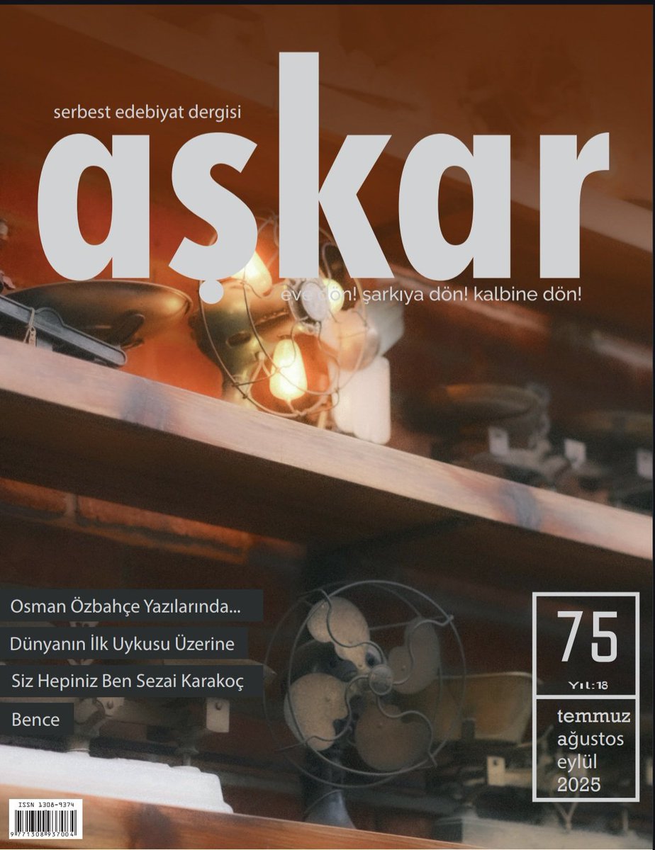 askardergisi's tweet photo. "Bakmazlar Dertli'ye algındır deyu
Hakikat bahrine dalgındır deyu
Bir saçı Leyla 'ya mecnundur deyu
Yazdılar deftere divane beni."

Dergimizin 75. Sayısı çıktı. Keyifli okumalar dileriz. https://t.co/lKhAZK5QXf