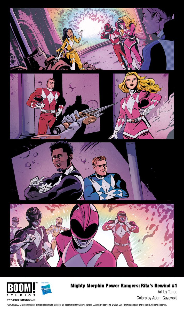 TheComicAwakens's tweet photo. BOOM! Studios nos comparte un adelanto de Mighty Morphin Power Rangers: Rita's Rewind #1, one-shot que adaptará el videojuego del mismo nombre.
#PowerRangers #OmegaRangers #LordDrakkon #MMPR #RangerSlayer #PowerRangersComics #PowerRangersPrime #BOOMStudios https://t.co/B9mrRXL946