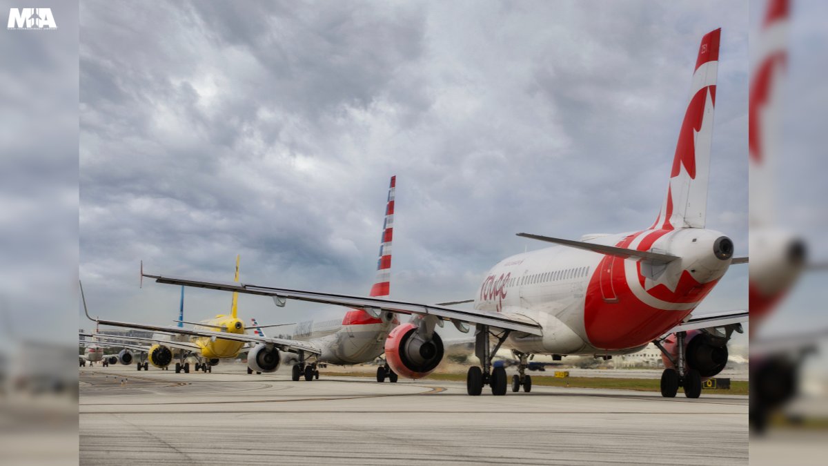 Tail-end views, takeoff 🛫 dreams. Every great journey starts right here at MIA with a view like this.