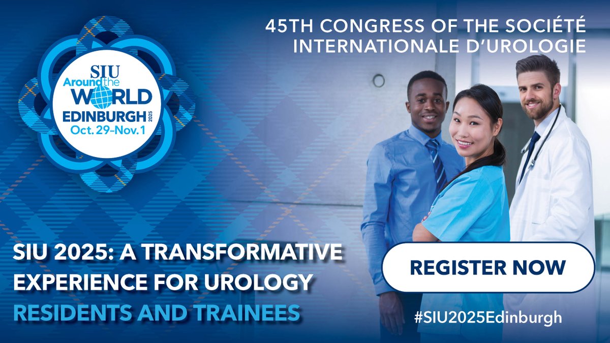 SIU-Urology (@siu_urology) on Twitter photo 📣 Calling All Urology Residents and Trainees!  Join us in Edinburgh, Scotland, for #SIU2025Edinburgh, happening October 29–November 1 — a transformative experience designed to connect you with global experts, mentors, and future colleagues.  
🎓 Attend the 7th 📣 Calling All Urology Residents and Trainees!  Join us in Edinburgh, Scotland, for #SIU2025Edinburgh, happening October 29–November 1 — a transformative experience designed to connect you with global experts, mentors, and future colleagues.  
🎓 Attend the 7th