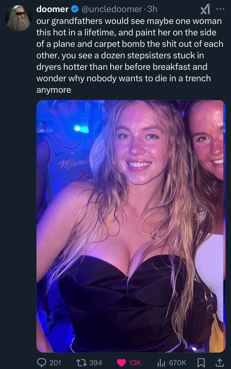 You’ve Seen Too Many 10s, Bro

Sydney Sweeney walks by and you shrug.
Because your TikTok feed shows you 17 women per hour doing thirst traps in better lighting with better filters and better music.

You’ve been spoiled.
Rotten, in fact.

You forgot what a real woman looks like