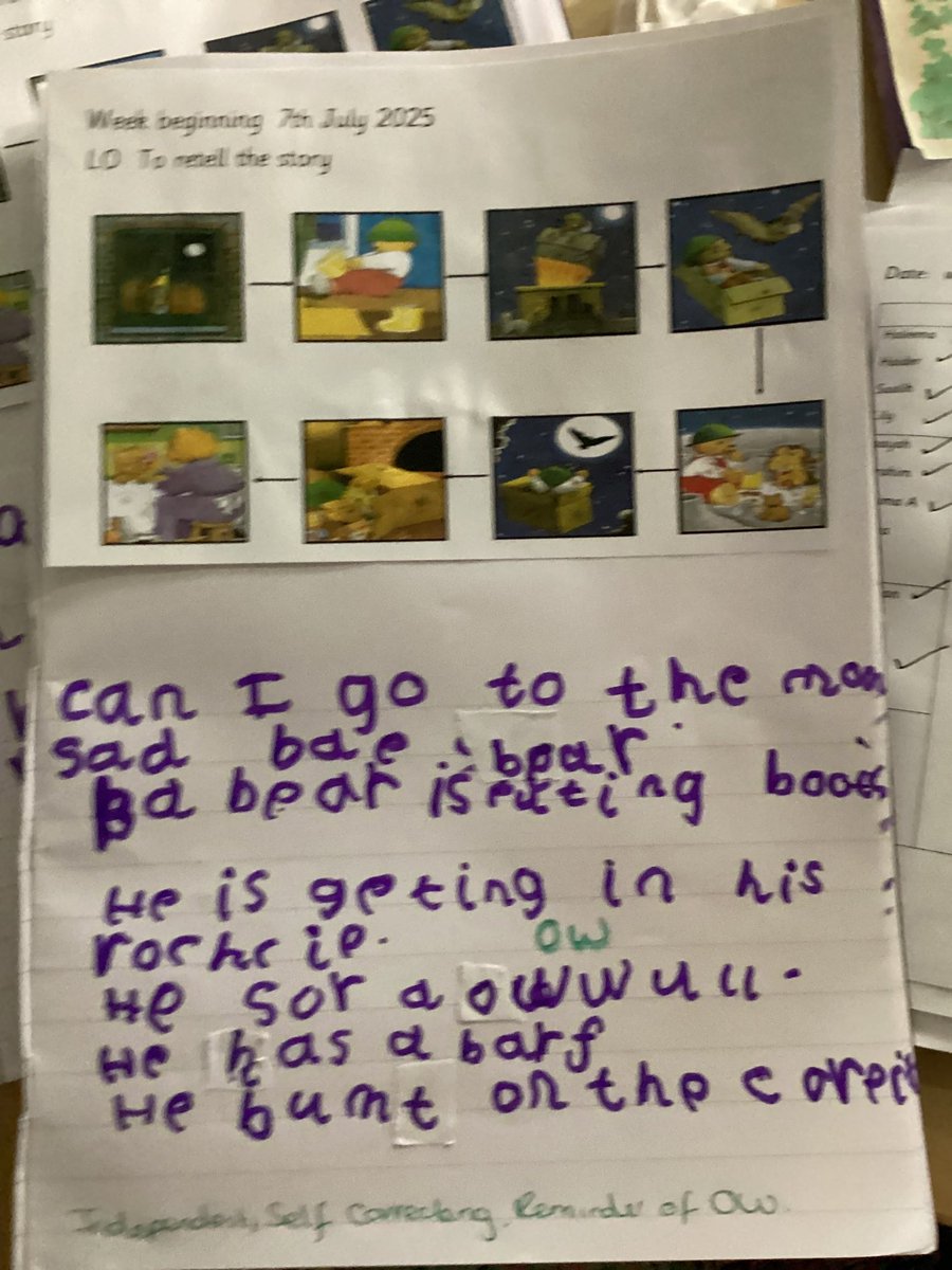 MrsGriffiths7's tweet image. So proud of our Whatever Next retells! 🐻🌙📦  #eyfs #earlyyears #whatevernext #writing
