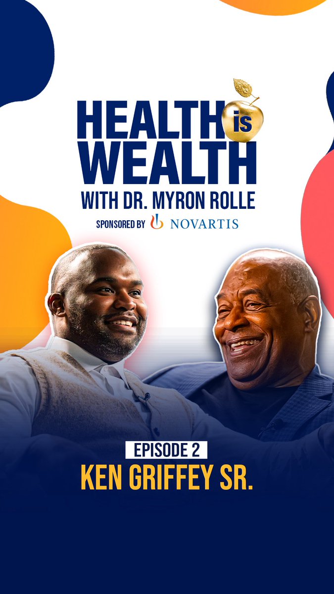 ThePlayersTV's tweet image. Episode 2 with Ken Griffey Sr.
@MyronRolle brings his unique perspective as a former athlete and neurosurgeon to Health is Wealth, sponsored by Novartis pharmaceuticals Corporation, showing you how success starts with good health.
#HealthisWealth #Novartis #PlayersTV