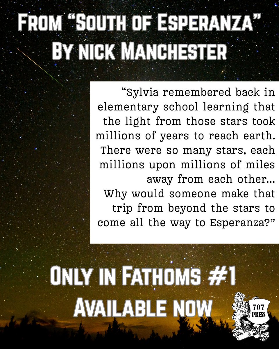 707Press's tweet image. Get your copy of Fathoms and read Nick's story "South of Esperanza": a.co/d/esGVF5C