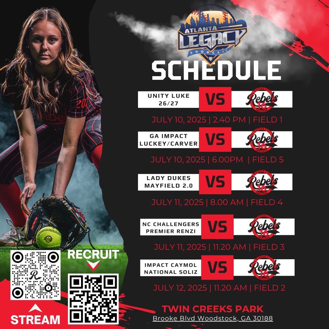 Ava Rosner (@avarosner) on Twitter photo Headed to the Atlanta Legacy tomorrow. Can’t wait to carry the good playing and energy from Colorado over. Would love to see you there! Stats from CO: BA .429, OBP .515, RBI 12. <a href="/RebelsOlsen/">Chris Olsen</a> <a href="/Coach_MartyBall/">Marty McDonald</a> <a href="/TEX_RN21/">Bill Latteman</a> <a href="/RylieGiddens_02/">Rylie Giddens</a> <a href="/breeederer/">ON Softball</a> @Rebels_2026_27 Headed to the Atlanta Legacy tomorrow. Can’t wait to carry the good playing and energy from Colorado over. Would love to see you there! Stats from CO: BA .429, OBP .515, RBI 12. <a href="/RebelsOlsen/">Chris Olsen</a> <a href="/Coach_MartyBall/">Marty McDonald</a> <a href="/TEX_RN21/">Bill Latteman</a> <a href="/RylieGiddens_02/">Rylie Giddens</a> <a href="/breeederer/">ON Softball</a> @Rebels_2026_27