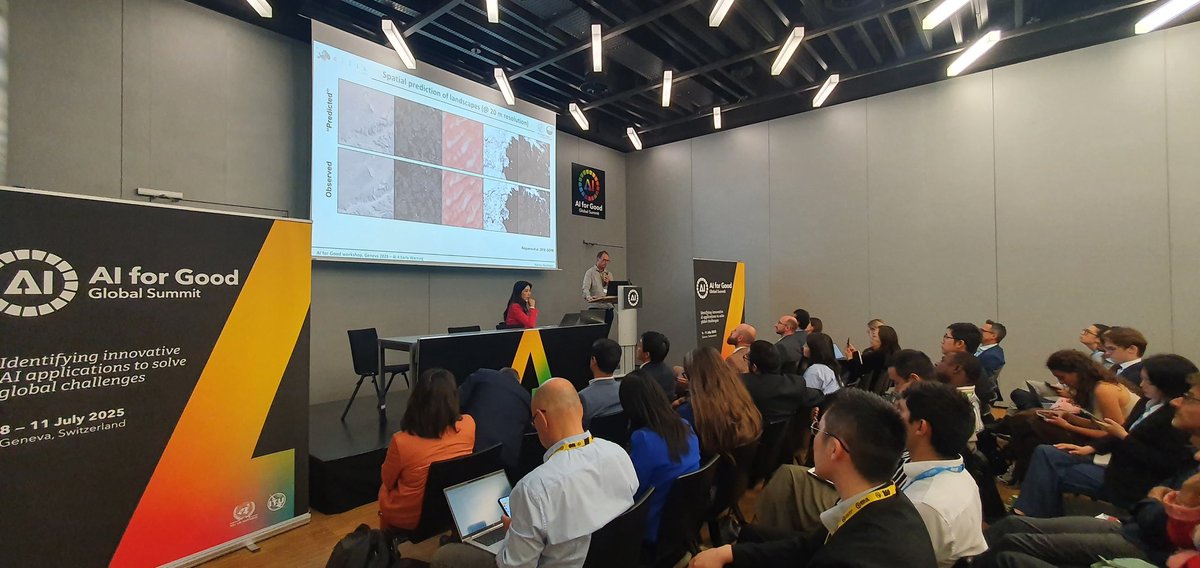 Ellis_Unit_Jena's tweet image. 🌍@Reichstein_BGC at @AIforGood Global Summit
Engaging session on "Human-centered AI for disaster management: Empowering communities through standards"
as part of “From awareness to action – How AI transforms disaster management”, with great audience interaction
@ELLISforEurope