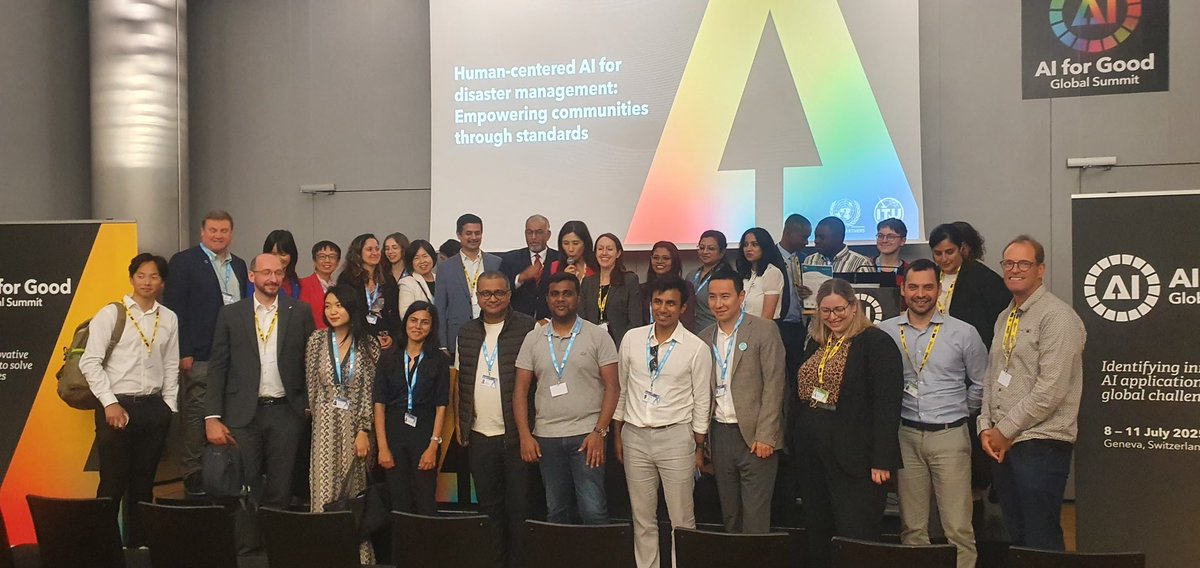 Ellis_Unit_Jena's tweet image. 🌍@Reichstein_BGC at @AIforGood Global Summit
Engaging session on "Human-centered AI for disaster management: Empowering communities through standards"
as part of “From awareness to action – How AI transforms disaster management”, with great audience interaction
@ELLISforEurope