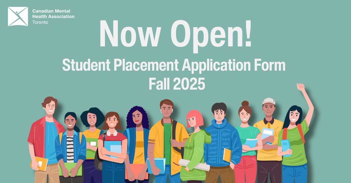 CMHA Toronto is accepting applications for Fall 2025 (Sept–Dec). Gain hands-on experience supporting programs that foster hope, belonging, and wellbeing. Apply now!
Applications are due by Monday, July 21.
cmhato.org/get-involved/s…