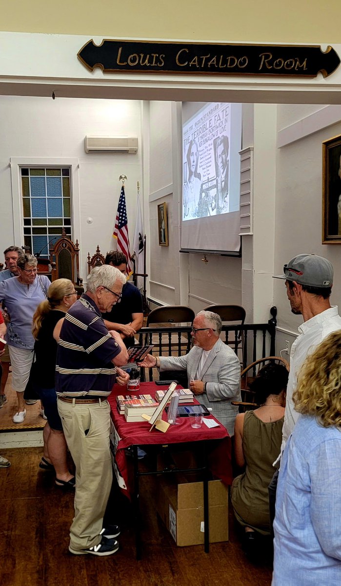 caseysherman123's tweet image. Packed house at Tales of Cape Cod. Next stop on the Blood in the Water book tour is the Winslow House in Marshfield & Mitchell's Books on Nantucket.