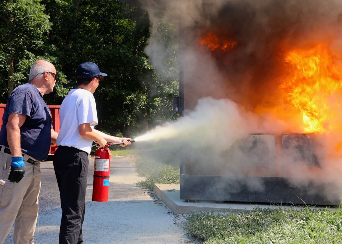 MonmouthSheriff's tweet image. Day 2 of Sheriff Youth Week&recruits got hands on at the Fire Acad,climbing ladders,handling hoses&touring the smoke house. Then it was off to the Correctional Institution for a tour. @sheriffgolden thx staff for providing all w an experience that exemplifies commitment&teamwork.