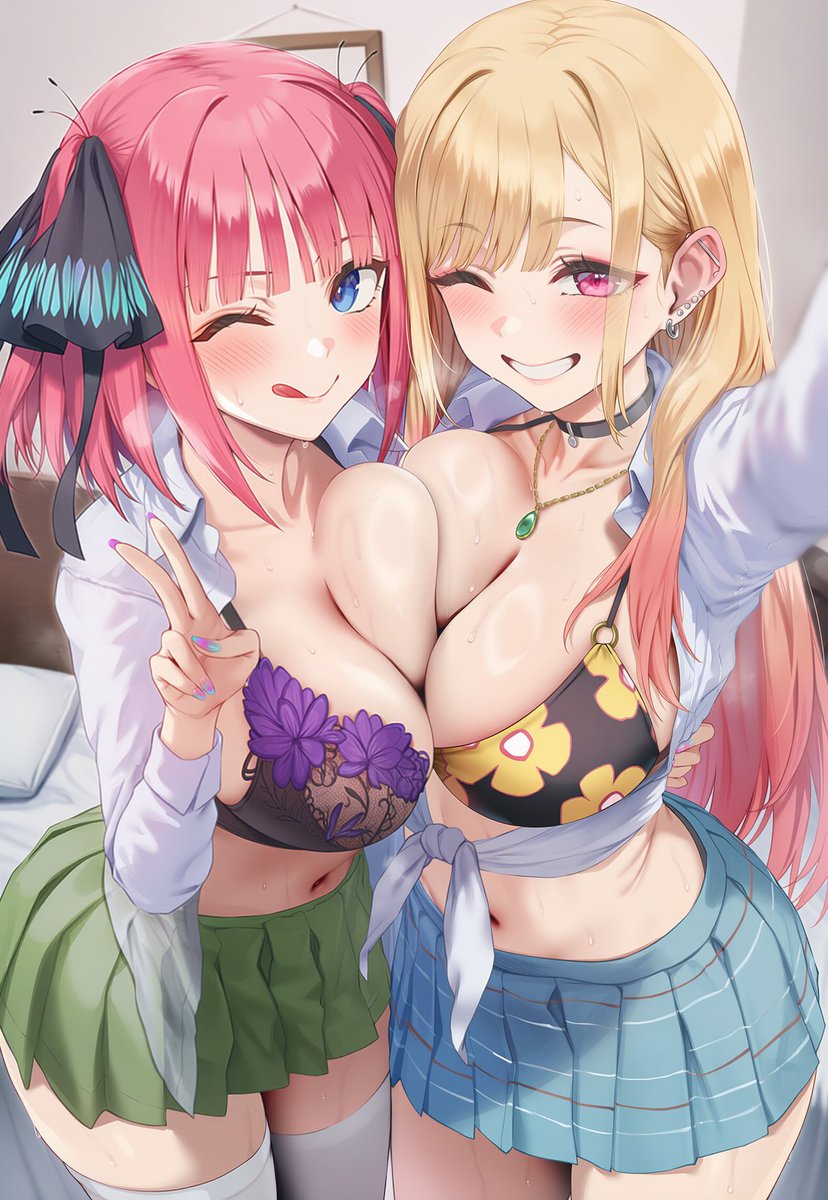 YuneArt3's tweet photo. Nino Nakano &amp; Marin Kitagawa
If you like my illustrations, please follow this new alt account ❤️ https://t.co/JBvpIZLglj