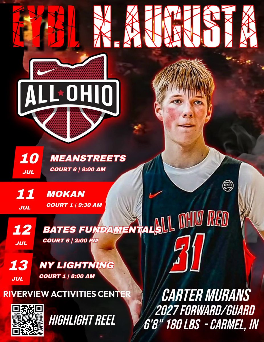 Here is my Schedule for EYBL Session #4 in Augusta. <a href="/all_ohio/">ALL OHIO BASKETBALL™️</a>