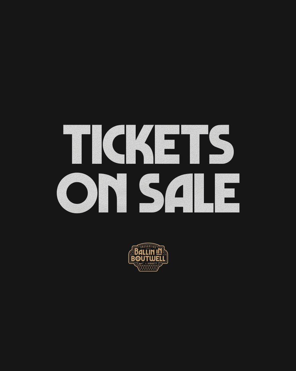 ballinboutwell's tweet image. College Basketball is Back in Boutwell.
Presented by @hibbettofficial and @Nike
Tickets on sale now.
🔗ballininboutwell.com