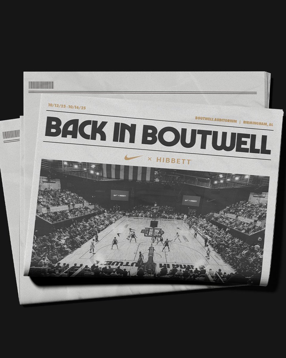 ballinboutwell's tweet image. College Basketball is Back in Boutwell.
Presented by @hibbettofficial and @Nike
Tickets on sale now.
🔗ballininboutwell.com