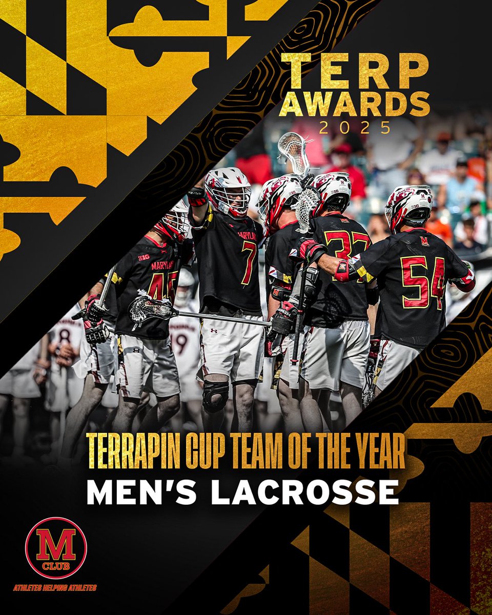 Congrats to our Team of the Year - <a href="/TerpsMLax/">Maryland Men's Lacrosse</a>!!

#TerpAwards25 🐢🏆
