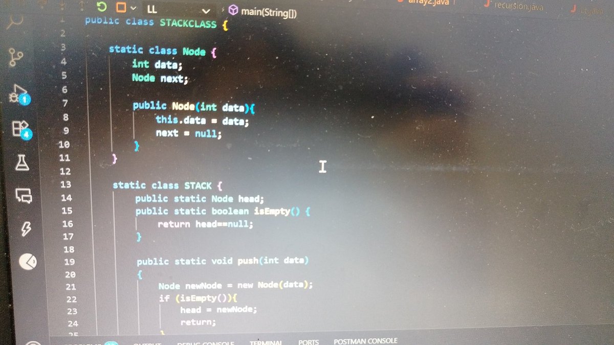 shery_shukla's tweet image. Resuming my #30DaysOfCodingChallenge after a short break—life got busy! Ready to dive back in! 

Day 17 - today I learned 👇🏼 
-#Stack
-Stack implementation through Linked List 
-Using operations Push Pop and Peek
- time complexity of all three operations is O(1) 
#DSA