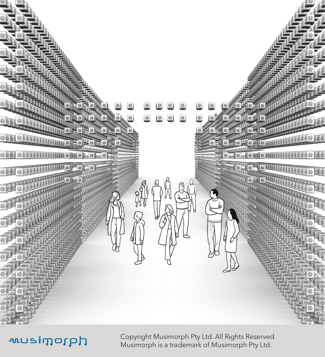 musimorph's tweet image. Speaker array path   #speakers #speakerarray #path #pathway #speakerpath #soundobjects #musimorph