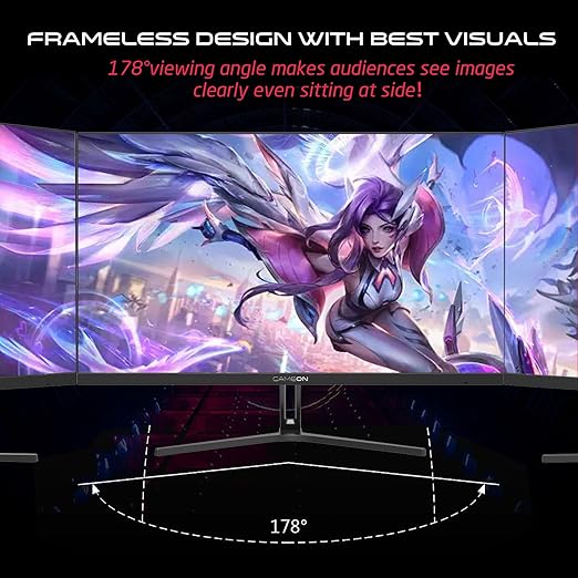 AlsaifSayed's tweet image. شاشة العاب GOE24FHD165 24 FHD (1920×1080)، 165 هرتز، 1 مللي ثانية، لوحة IPS، مضادة للتوهج، طلاء صلب (3H)، دعم HDR ومنفذين HDMI، شاشة العاب مع جي سينك ومزامنة مجانية من جاميون، اسود
شاشة ألعاب مسطحة FHD مقاس 24 بوصة مع لوحة IPS
amzn.to/3IcEUxn