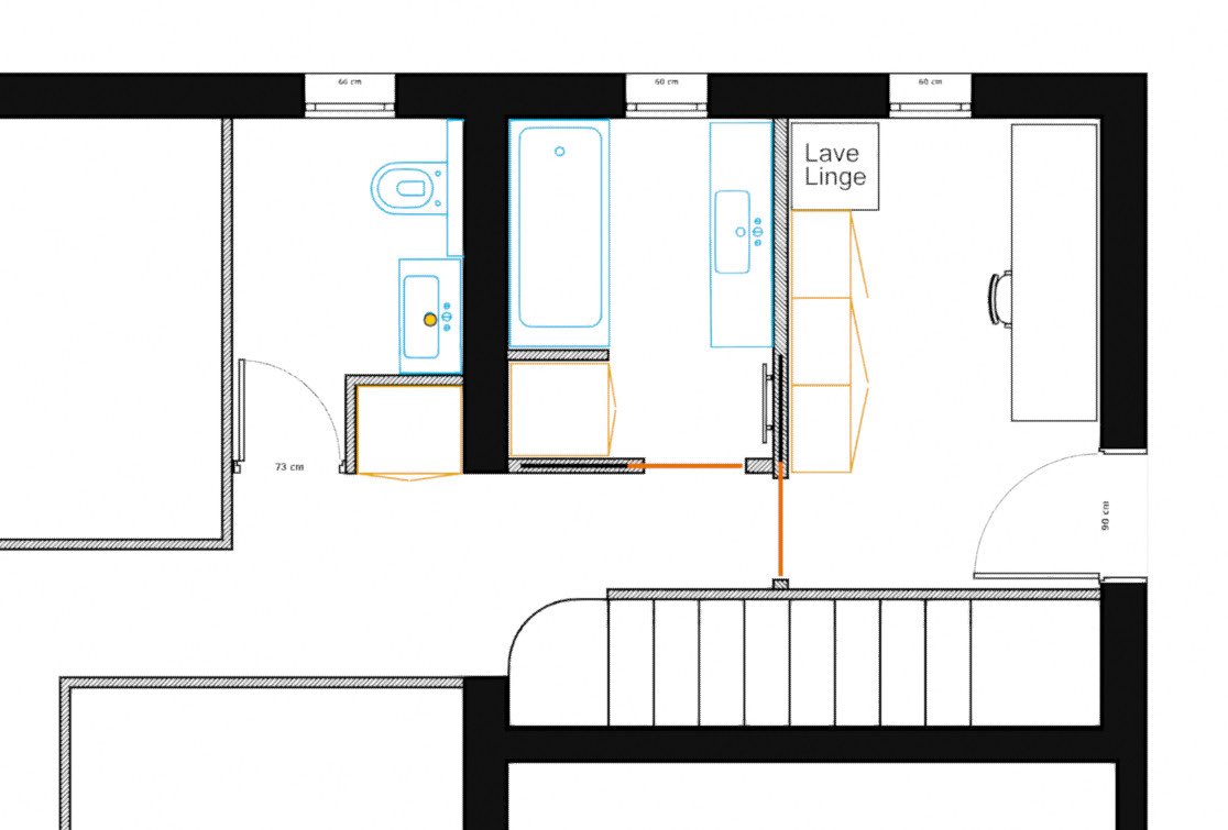Tyo__79's tweet photo. Replacing Autocad with my addon for blender :

Paramétrique Windows,doors, sanitary facilities, dimensions etc..

Black’n’White or Working Color for print
Hit render and I have an A3 format to print 

How efficient it is when able to create your own tools;)

Demo to come https://t.co/MrrIzpvnYb