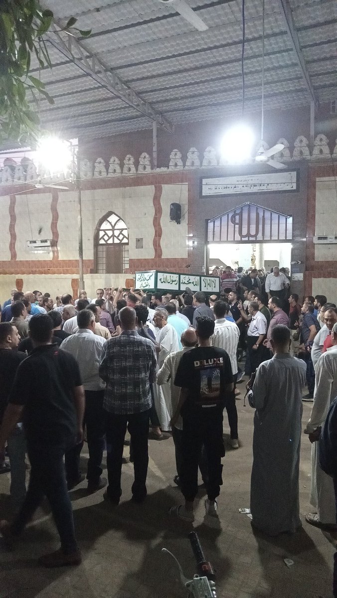 تشييع جثمان ضحية حريق سنترال رمسيس بميت غمر