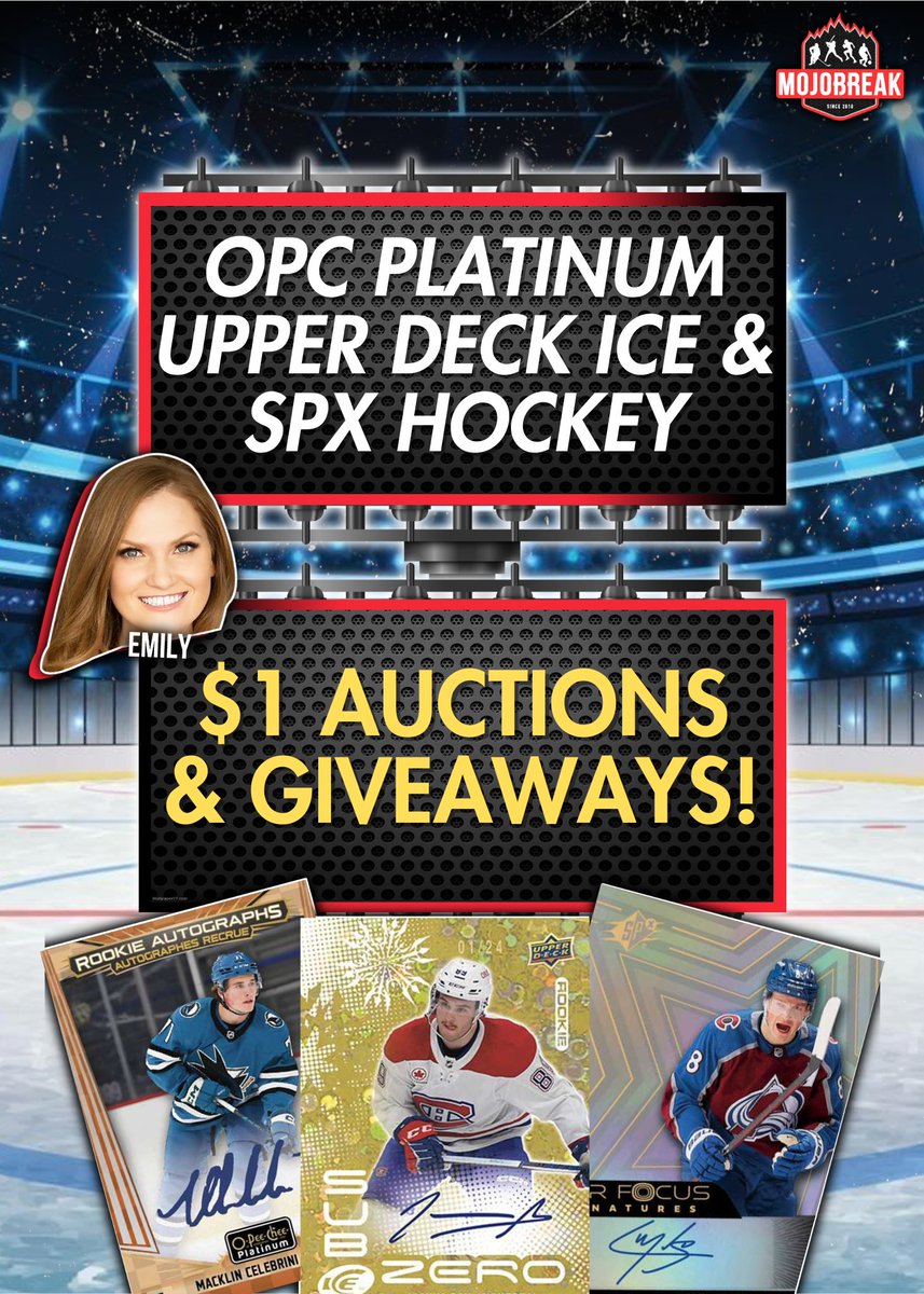 OPC Platinum, UD Ice, SPX, aaand..

They're all lined up with Emily who's live right now!

She's got stacked wax so get in on these icy hot products while they're still $1 Auctions!

fanatics.live/shows/9fe8fd78…