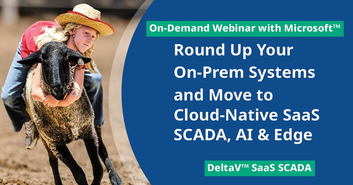 Watch this on-demand webinar with Microsoft and Emerson's DeltaV SaaS SCADA experts  >  emr.as/262c50Wcucf

#oil #gas #oilandgas #energy #microsoft