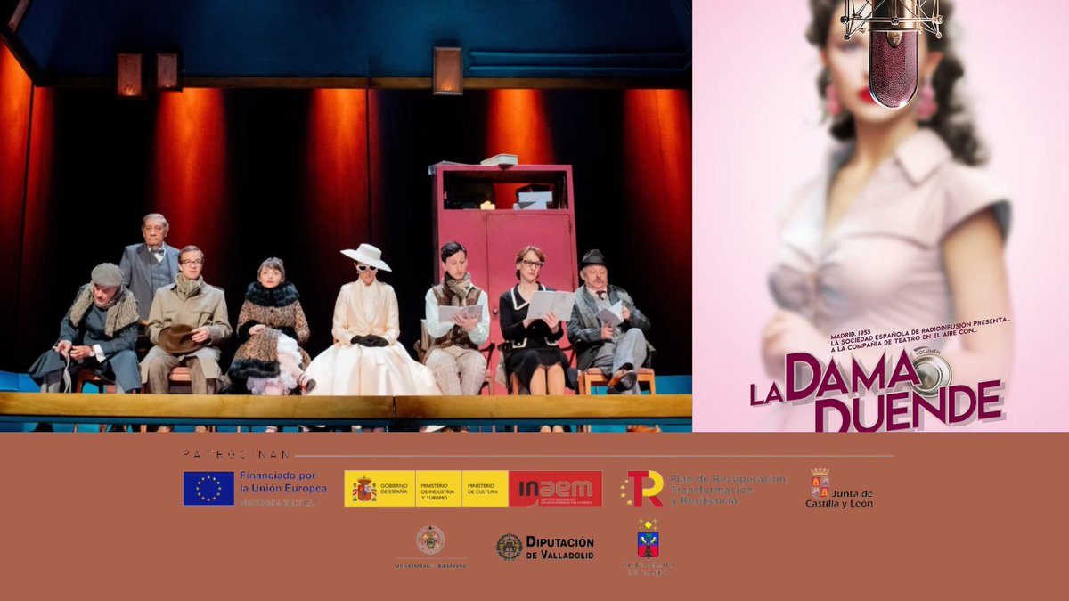 🎭 La dama duende
Una historia cómica de encierros, pasajes secretos... en el Madrid de los años 50.

🗓️ 23 julio – 22:30
📍 Corrala Palacio del Caballero
🎙️ Dir. Borja Rodríguez
🎭 Mic Producciones
🎟️ 18€ · 110 min
#LaDamaDuende #SoyClásic@ #OlmedoClásico2025