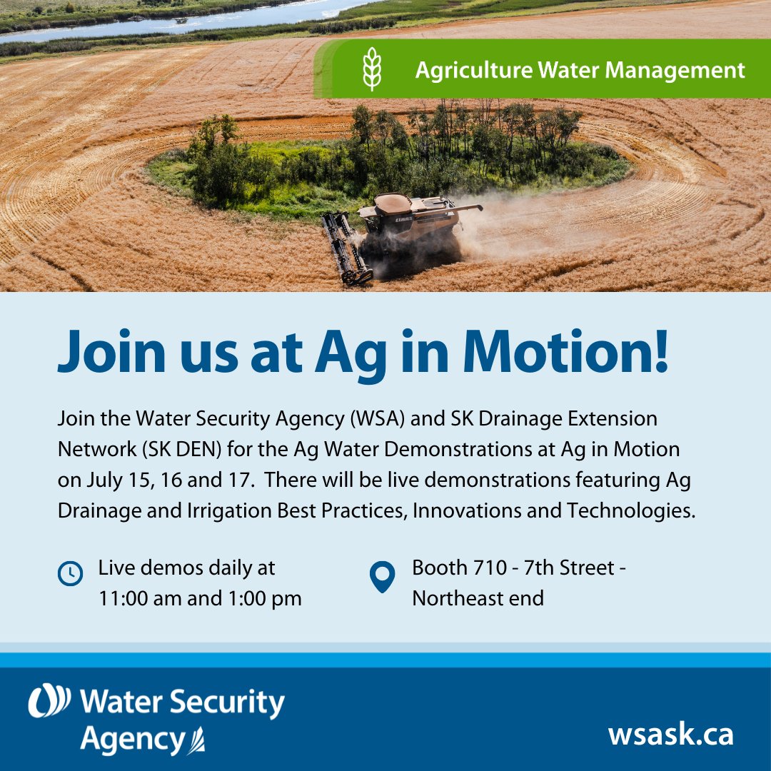 SWAT MAPS (@swatmaps) on Twitter photo At <a href="/AginMotion/">Ag in Motion</a>, July 15-17, don't miss out on these live demonstrations on ag drainage and irrigation to discover how to increase on-farm efficiencies while supporting water stewardship. We will be taking part to showcase how #SWATMAPS can help you understand moisture patterns At <a href="/AginMotion/">Ag in Motion</a>, July 15-17, don't miss out on these live demonstrations on ag drainage and irrigation to discover how to increase on-farm efficiencies while supporting water stewardship. We will be taking part to showcase how #SWATMAPS can help you understand moisture patterns